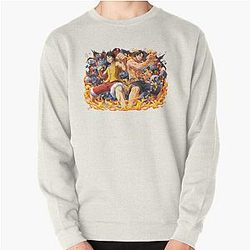 Luffy and Ace One Piece Pullover Sweatshirt
