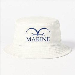 One Piece Marine Flag Logo - Marineford Bucket Hat