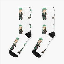 chibi anime one piece zoro Socks