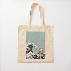 The great wave one piece Cotton Tote Bag