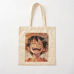 One piece Luffy big smile Cotton Tote Bag