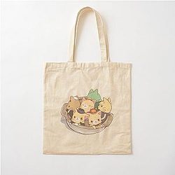 One PIece Mugiwara Ichimi Kittens Donabe (Japanese Clay Pot) Cotton Tote Bag