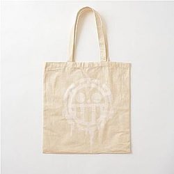 One Piece Trafalgar Law White Cotton Tote Bag