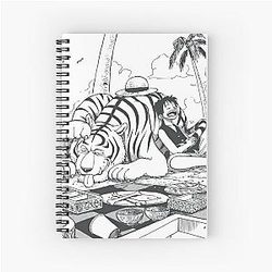 One Piece - Monkey D. Luffy & Tiger Spiral Notebook