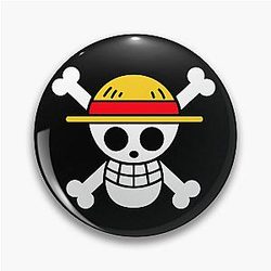 One Piece Luffy Skull Pin