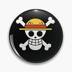 Jolly Roger Flag One Piece Luffy Pirate King  Pin