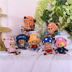 12cm Original One Piece Plush Stuffed Toy Keychains