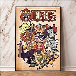 One Piece Luffy Japanese Anime Canvas Paintings Wall Decoration Poster