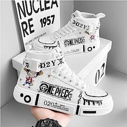 One Piece Luffy Sauron High Top Students Leisure Sports Shoes