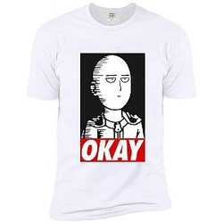 One Punch Man T-Shirts - One Punch Man Saitama Okay T-Shirt BS0508