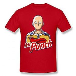 One Punch Man T-Shirts - One Punch Man Saitama Mr Punch T-Shirt BS0508