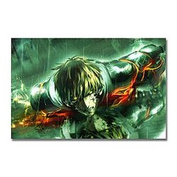 One Punch Man Posters - Canvas Poster One Punch Man Genos Injured BS0508