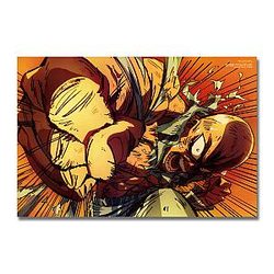 One Punch Man Posters - Canvas Poster One Punch Man Saitama Enraged BS0508