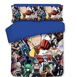 One Punch Man Bedding Sets - One Punch Man Saitama Tatsumaki Duvet Cover BS0508