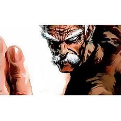 One Punch Man Poster - One Punch Man Maitre Bang Silver Fang Poster SA3105