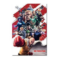 One Punch Man Wall Art - Tela Stampa S Classe Saitama Tatsumaki SA3105
