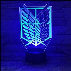 Attacco su Titan Lamps – Alette di Liberty Lampada Led 3D