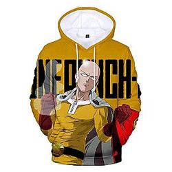 One Punch Man Hoodies - One Punch Man Saitama Shiny Skull Hoodie SA3105
