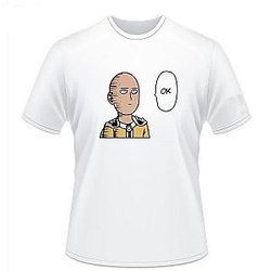 One Punch Man T-Shirts - Saitama Bald Ok T-Shirt SA3105