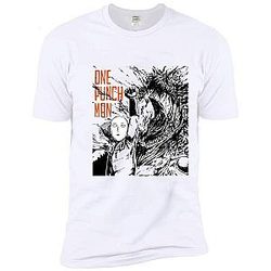 One Punch Man T-Shirts - Saitama Monster Destruction T-Shirt SA3105