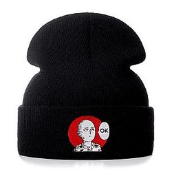 One Punch Man Beanie - Cotone Ricamo Casual Fagioli invernali