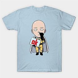One Punch Man T-Shirts - Ok - Saitama T-Shirt TP2105