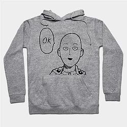 One Punch Man Hoodies - Saitama say ok Hoodie TP2105
