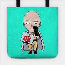 One Punch Man Borse - One Punch Man Ok - Saitama Tote Bag TP2105