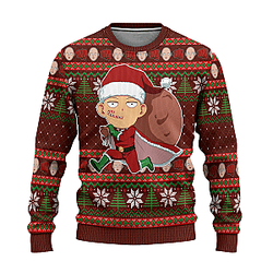 One Punch Man Ugly Sweater – Merry Christmas Edition