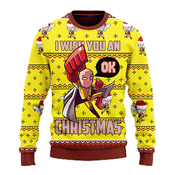 One Punch Man Ugly Sweater – Festive Holiday Edition
