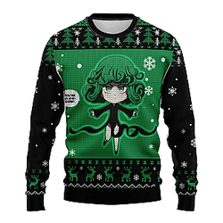 One Punch Man Ugly Sweater – Tatsumaki Christmas Edition