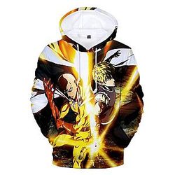 One Punch Man Hoodies – Saitama & Genos Power Duo Edition