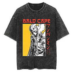 Bald Cape PTTT2805 Washed  One Punch Man T-Shirts