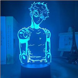 One Punch Man Lampade 3D - Lampada LED Genos 3D (7 colori) SA3105