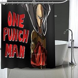 One Punch Man Shower Curtains - Saitama Super Hero  Shower Curtain SA3105