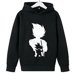 Dragon Ball Hoodie - Lungo a maniche lunghe Moda con cappuccio nero