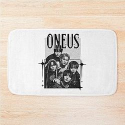 ONEUS Kpop Boygroup Scrapbook Collage Cozy Y2K Vintage Design Bath Mat