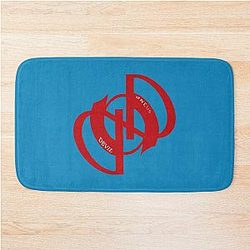 ONEUS DEVIL LOGO Bath Mat with red lettering