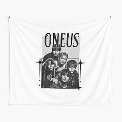 ONEUS Kpop Boy Group Scrapbook Cozy Y2K Vintage Design Tapestry