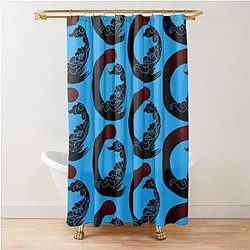 Oneus Blood Moon Logo Shower Curtain
