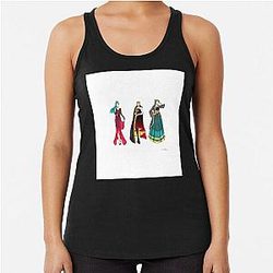 Oneus Chiffon Top Racerback Tank