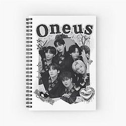 ONEUS K-pop Group Black Spiral Notebook