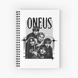 ONEUS Kpop Boygroup Scrapbook Collage Vintage Design Spiral Notebook