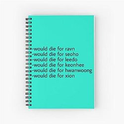Would Die For Oneus Spiral Notebook