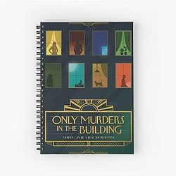 Only Murders in the Building poster Spiral Notebook