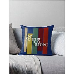 only murders in the building tie dye     Throw Pillow