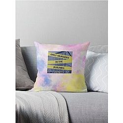  Only murders in the building tie dye  Throw Pillow