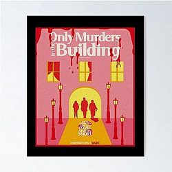 Only Murders In The Building Fan Art Pink Poster