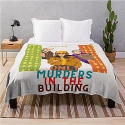 only murders in the building t-shirts, murder in the building essential t-shirts Throw Blanket