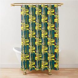 Only Murders in The Building Vintage Shower Curtain